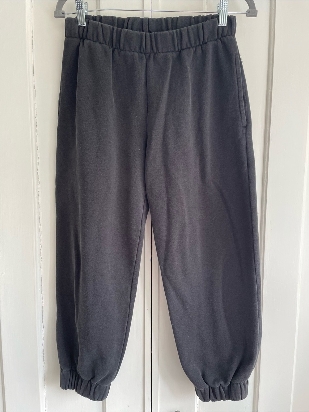 Brandy Melville Sweatpants Pants One Size Black Joggers Heavyweight Cotton Cozy